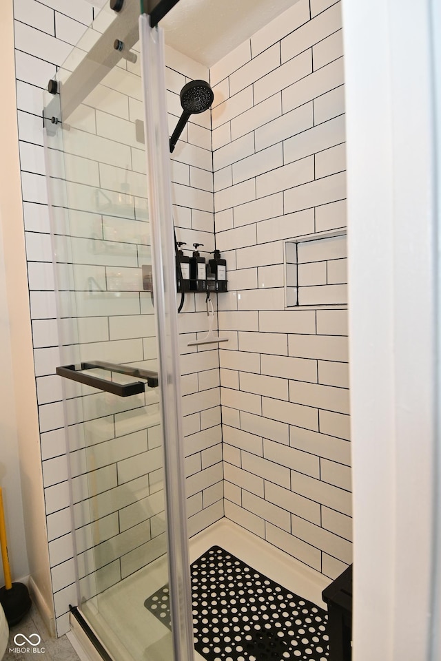 5936 Beau Jardin Dr, Indianapolis, IN 46237 - full bathroom featuring a shower stall