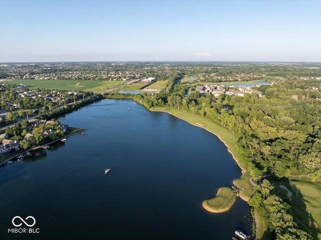 11137 Peppermill Ln, Fishers, IN 46037 - aerial overview of property's location featuring a nearby body of water
