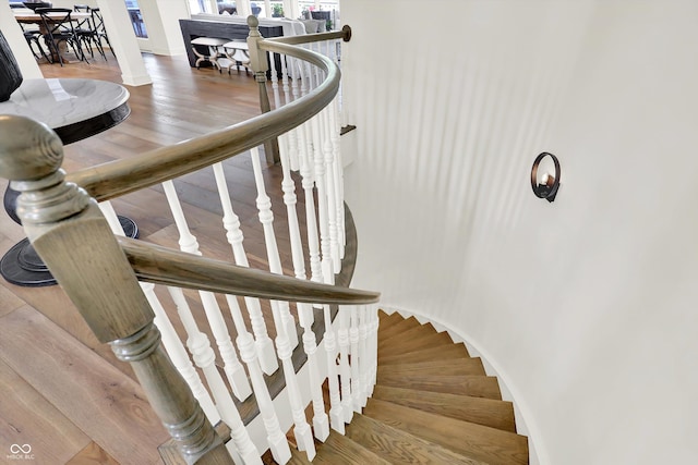 11137 Peppermill Ln, Fishers, IN 46037 - stairs featuring wood finished floors and baseboards