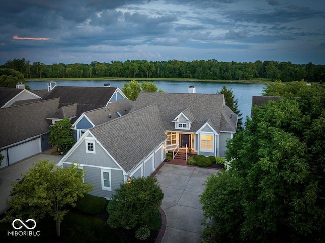 11137 Peppermill Ln, Fishers, IN 46037 - view from above of property featuring a large body of water