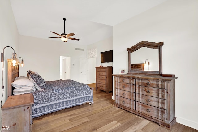 11137 Peppermill Ln, Fishers, IN 46037 - bedroom with wood finished floors and ceiling fan