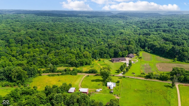 20136 Stone Church Rd, Laurel, IN 47024 - aerial view of sparsely populated area with a heavily wooded area