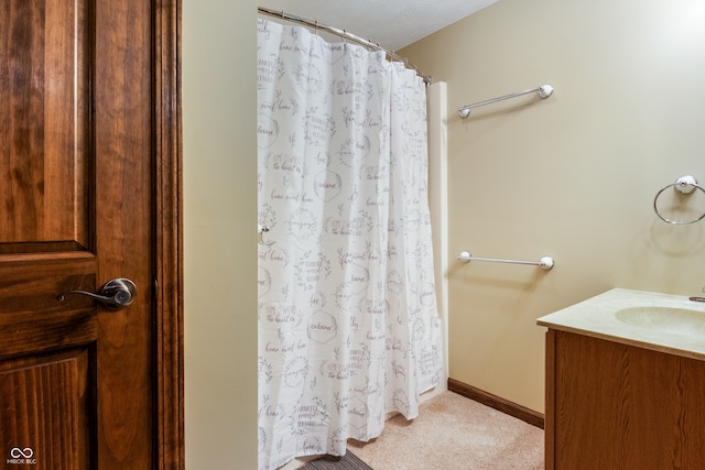 20136 Stone Church Rd, Laurel, IN 47024 - full bath featuring vanity and curtained shower