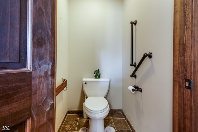 20136 Stone Church Rd, Laurel, IN 47024 - half bath with baseboards and toilet