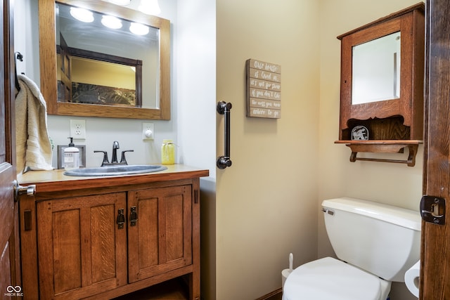 20136 Stone Church Rd, Laurel, IN 47024 - bathroom with toilet and vanity