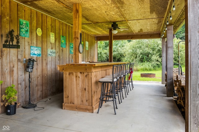 20136 Stone Church Rd, Laurel, IN 47024 - view of patio with a ceiling fan