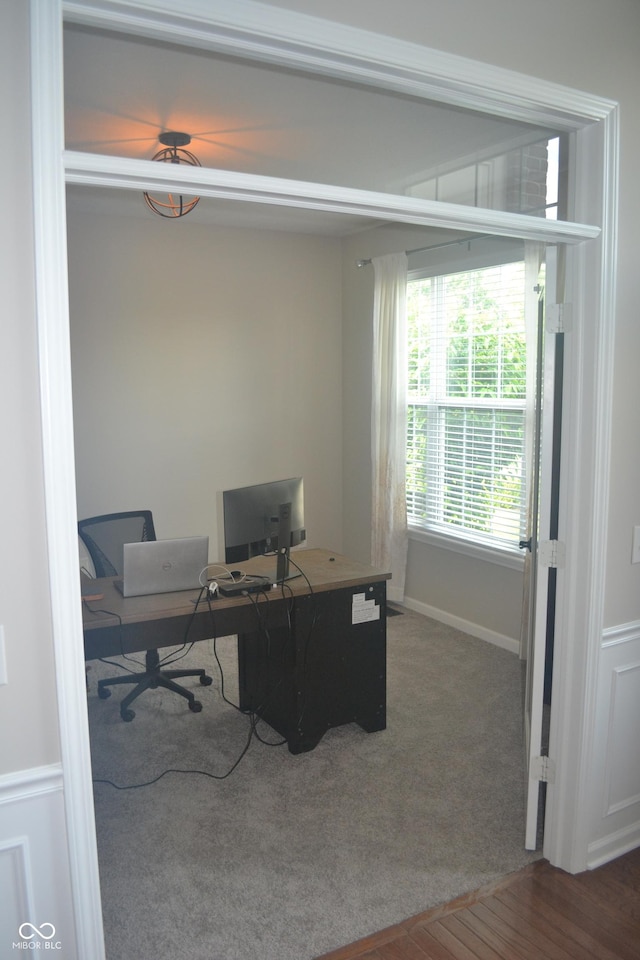 10166 Ranford Blvd, Fishers, IN 46040 - home office featuring carpet floors and baseboards