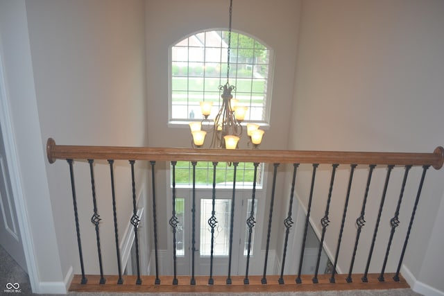 10166 Ranford Blvd, Fishers, IN 46040 - detailed view of a chandelier and baseboards