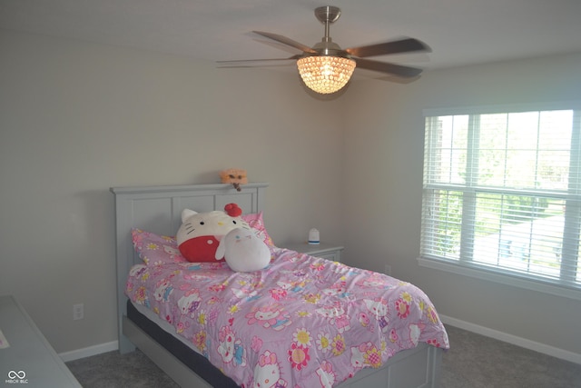 10166 Ranford Blvd, Fishers, IN 46040 - bedroom featuring carpet floors and a ceiling fan