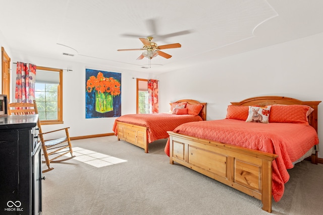 2320 Whispering Way, Indianapolis, IN 46239 - bedroom featuring carpet flooring and a ceiling fan