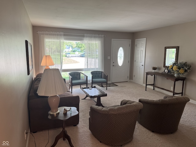 4032 Roselawn Ave, Columbus, IN 47203 - carpeted living area featuring healthy amount of natural light
