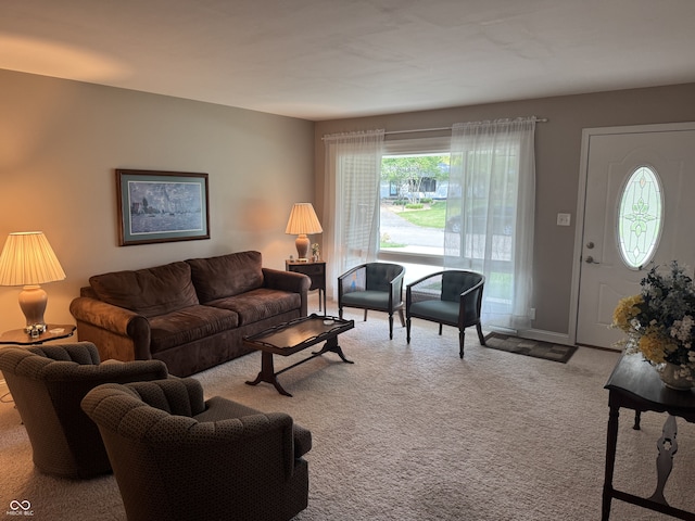 4032 Roselawn Ave, Columbus, IN 47203 - living room with carpet floors and baseboards