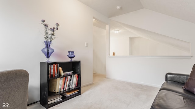 13390 Grosbeak Ct, Carmel, IN 46033 - sitting room with carpet and vaulted ceiling
