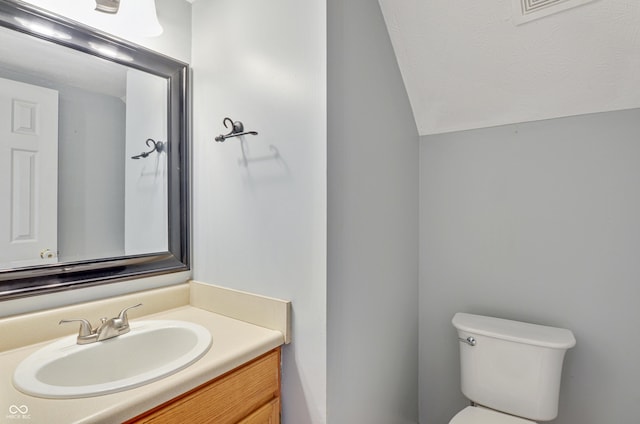 5541 Lippan Way, Indianapolis, IN 46221 - bathroom with vanity and vaulted ceiling
