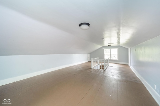 2627 Chase St, Anderson, IN 46016 - bonus room with lofted ceiling and hardwood / wood-style flooring