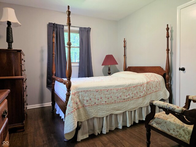 3303 N 850 E, Columbus, IN 47203 - bedroom with wood finished floors and baseboards