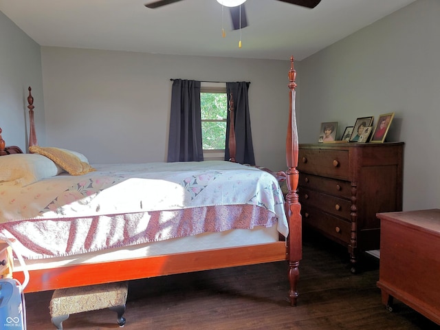 3303 N 850 E, Columbus, IN 47203 - bedroom with wood finished floors and a ceiling fan