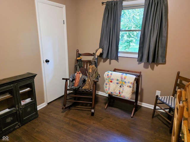 3303 N 850 E, Columbus, IN 47203 - sitting room with wood finished floors and baseboards