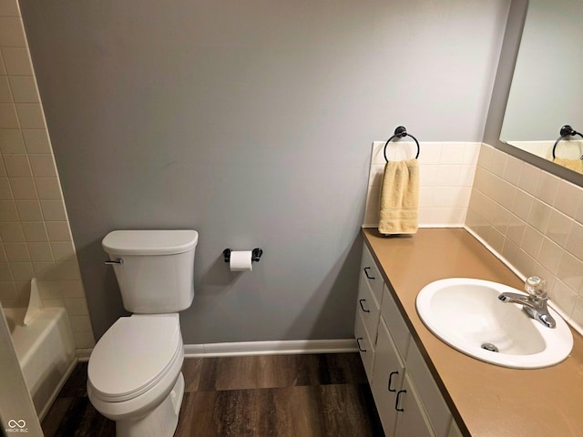 3303 N 850 E, Columbus, IN 47203 - bathroom featuring wood finished floors and vanity