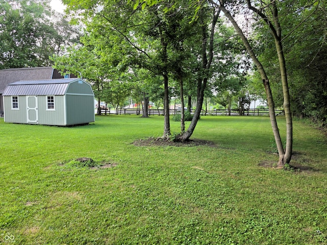 3303 N 850 E, Columbus, IN 47203 - view of yard featuring a storage unit
