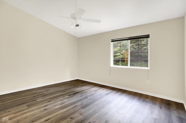 549 Dylan Dr, Avon, IN 46123 - spare room featuring dark wood-type flooring and ceiling fan