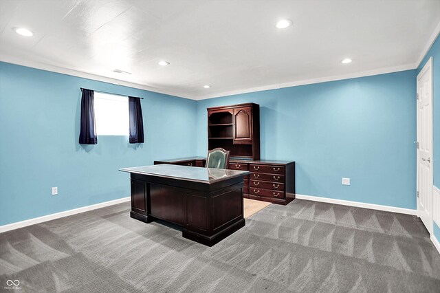 549 Dylan Dr, Avon, IN 46123 - office space featuring light colored carpet and recessed lighting