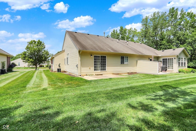549 Dylan Dr, Avon, IN 46123 - back of property with a patio and a yard