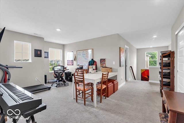 5345 Ridgecrest Ln, Mccordsville, IN 46055 - carpeted dining area featuring recessed lighting