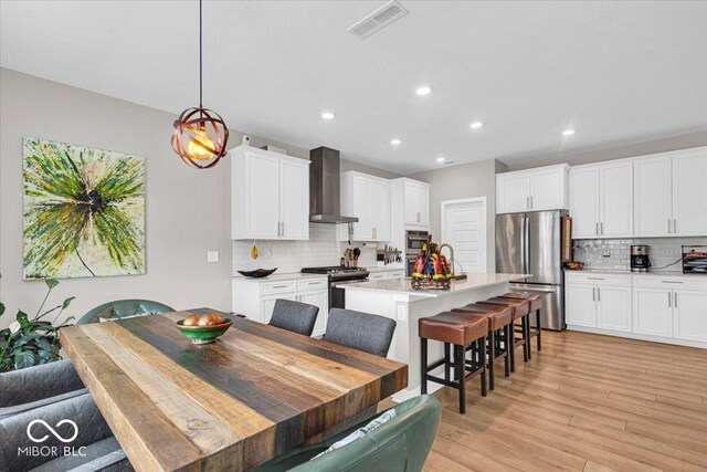 5345 Ridgecrest Ln, Mccordsville, IN 46055 - dining space featuring recessed lighting and light wood-style flooring