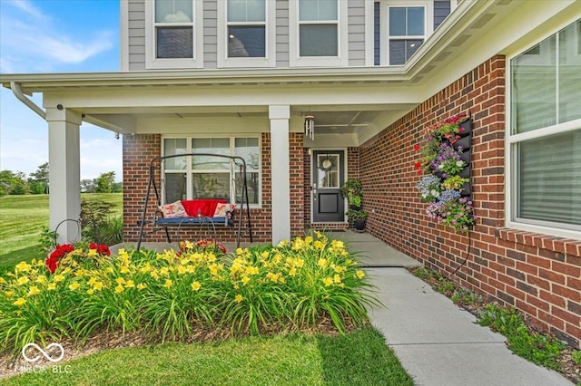 5345 Ridgecrest Ln, Mccordsville, IN 46055 - entrance to property featuring covered porch and brick siding