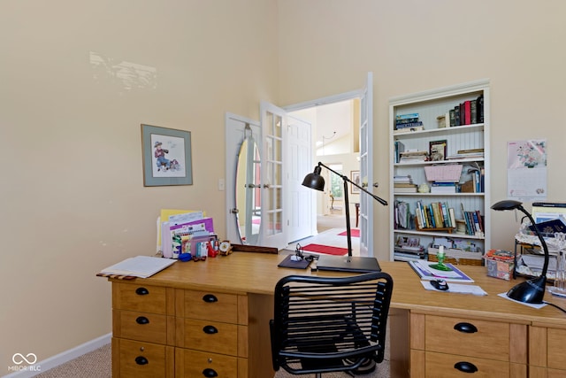 1114 Clairborne Ct, Indianapolis, IN 46280 - office featuring carpet and baseboards