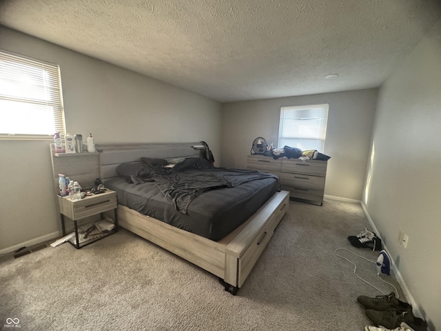 4030 Hollow Creek Dr, Indianapolis, IN 46268 - bedroom featuring a textured ceiling and carpet flooring