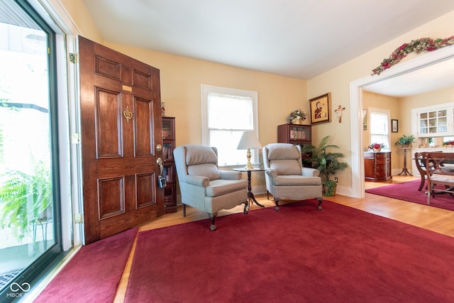 1022 Franklin St, Columbus, IN 47201 - foyer entrance featuring light wood-style floors