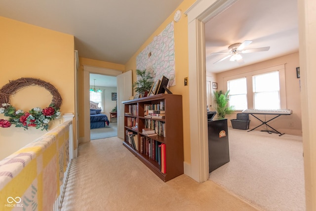 1022 Franklin St, Columbus, IN 47201 - corridor featuring carpet flooring and plenty of natural light