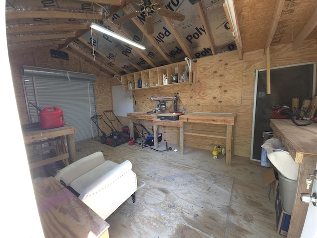 8401 Culpeper Dr, Indianapolis, IN 46227 - garage featuring a workshop area