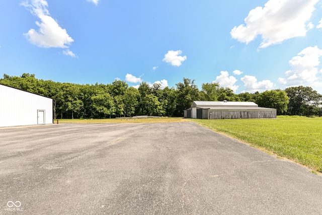5400 E 200 S, Whitestown, IN 46075 - view of asphalt driveway with an outbuilding