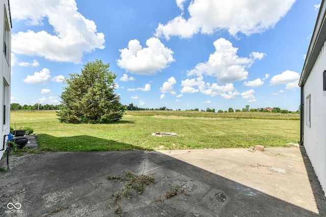 5400 E 200 S, Whitestown, IN 46075 - view of grassy yard featuring a rural view and a patio