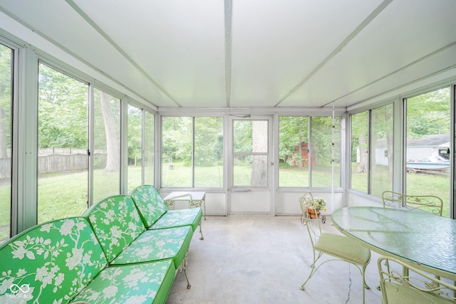 10104 Sycamore Ln, Indianapolis, IN 46239 - sunroom / solarium featuring outdoor dining area