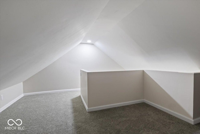 304 W Jefferson St, Kirklin, IN 46050 - additional living space featuring lofted ceiling and carpet floors
