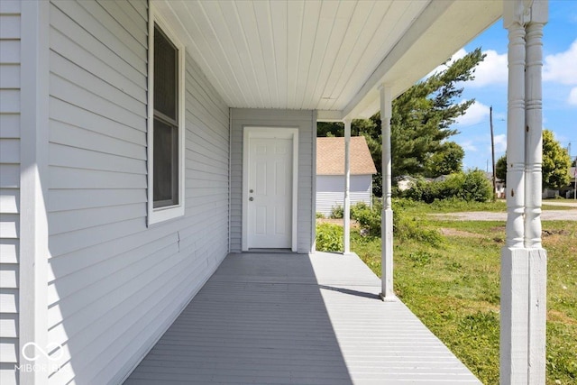 304 W Jefferson St, Kirklin, IN 46050 - property entrance with a lawn