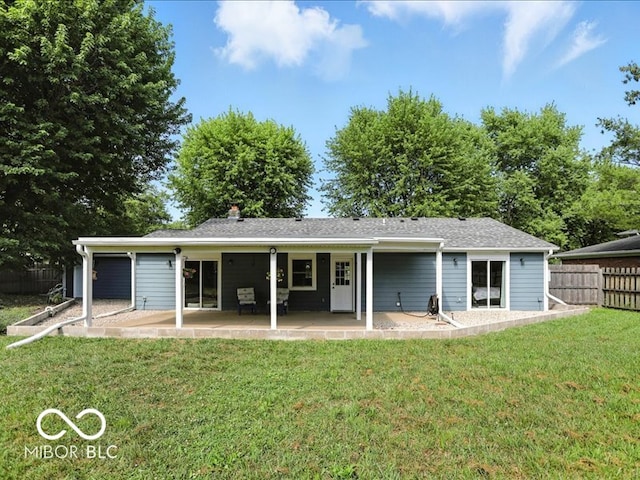 11093 N Pheasant Run, Fairland, IN 46126 - back of house with a patio area