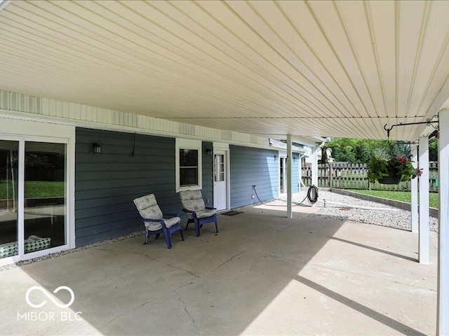 11093 N Pheasant Run, Fairland, IN 46126 - view of patio featuring a carport