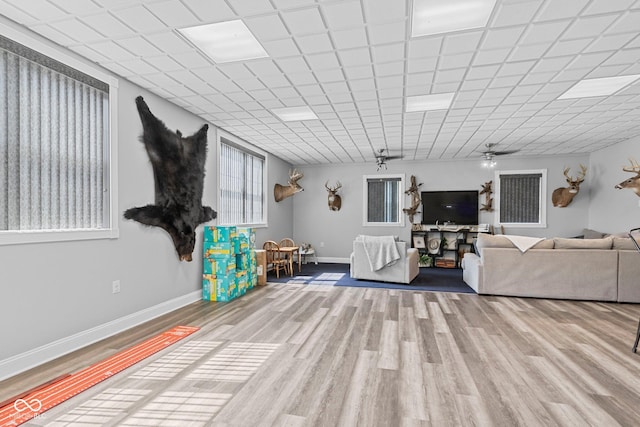 6092 N Jack Morgan Rd, Austin, IN 47102 - living room featuring wood finished floors and baseboards