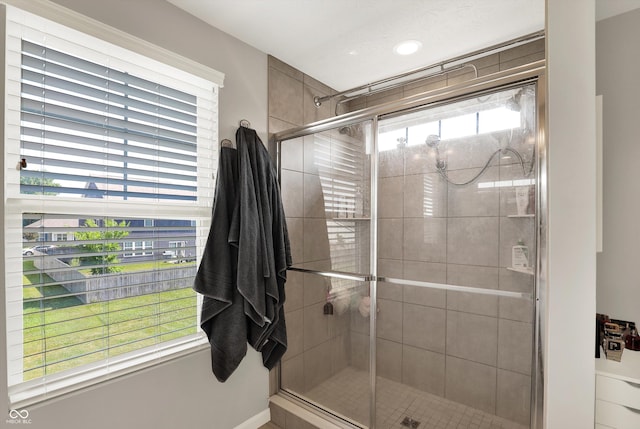 4596 Peabody Way, Westfield, IN 46062 - full bathroom with a stall shower and recessed lighting