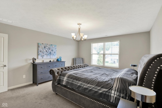 4596 Peabody Way, Westfield, IN 46062 - bedroom with a chandelier and carpet floors