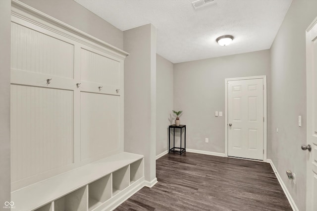 4596 Peabody Way, Westfield, IN 46062 - mudroom featuring dark wood-style floors and a textured ceiling