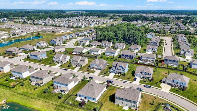 4596 Peabody Way, Westfield, IN 46062 - aerial overview of property's location featuring a large body of water and nearby suburban area