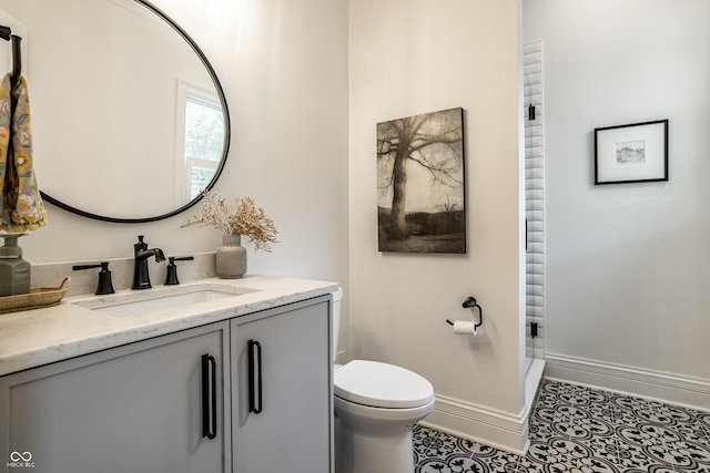 9681 Pleasant View Ln, Zionsville, IN 46077 - bathroom with vanity and tile patterned floors