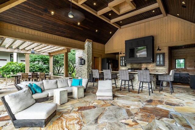 9681 Pleasant View Ln, Zionsville, IN 46077 - view of patio with outdoor lounge area