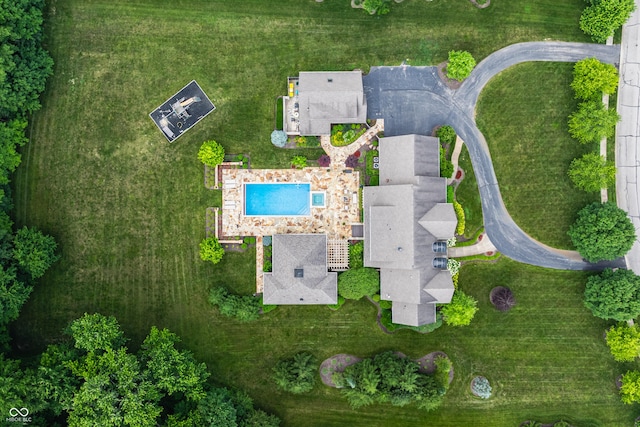9681 Pleasant View Ln, Zionsville, IN 46077 - aerial view of property's location featuring a pool